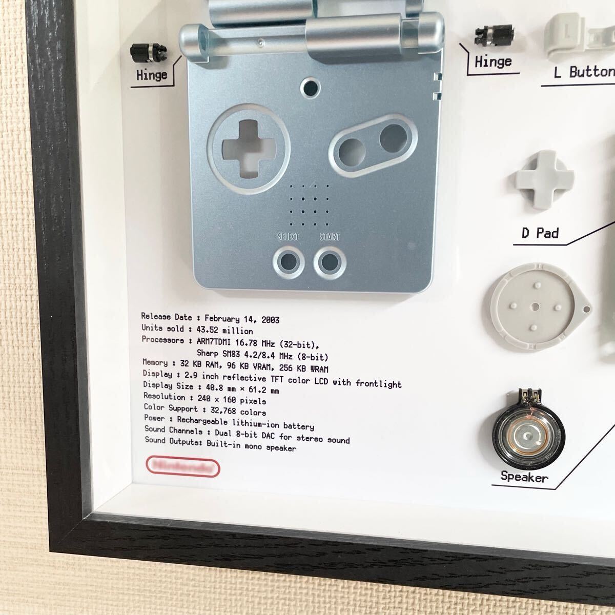 Framed Art of Game Boy Advance SP No 001|Yahoo!フリマ(旧 Framed Art of Game Boy Advance SP No 001|Yahoo!フリマ(旧
