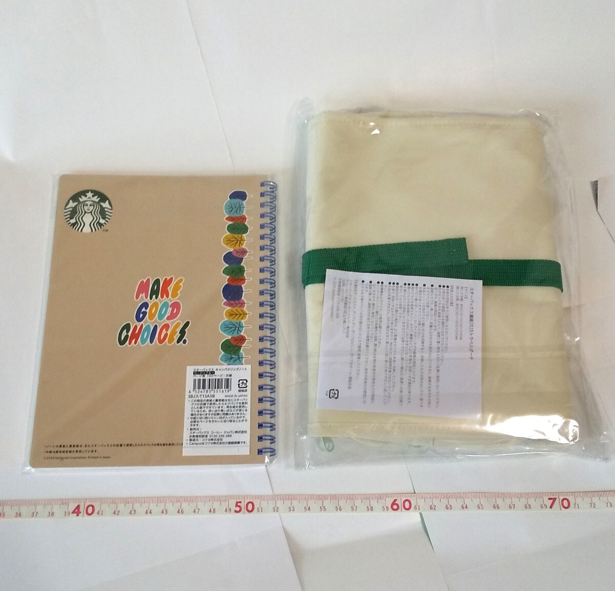 [送料込み] スターバックス/福袋/2025/２点セット/トラベルポーチ/ノート/Starbucks/未開封品_画像2