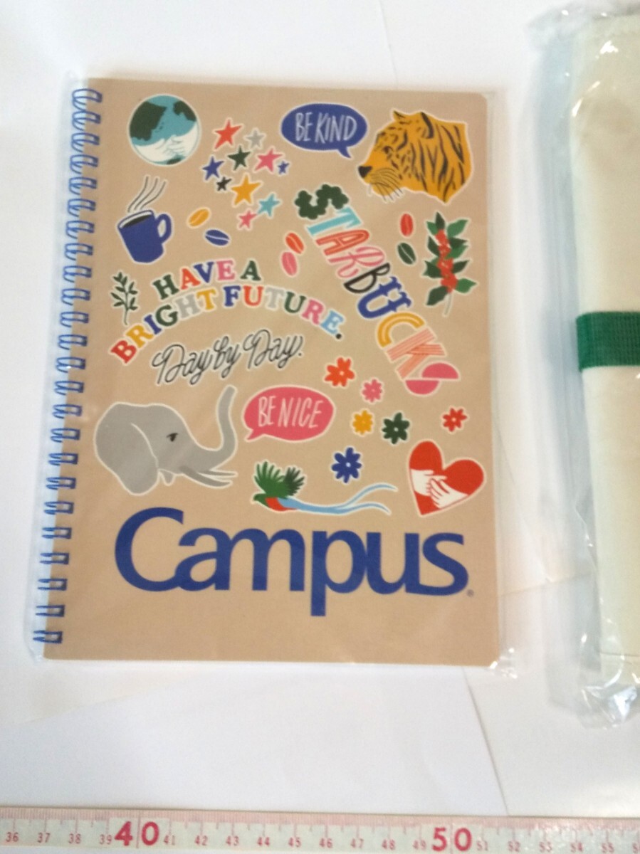 [送料込み] スターバックス/福袋/2025/２点セット/トラベルポーチ/ノート/Starbucks/未開封品_画像7