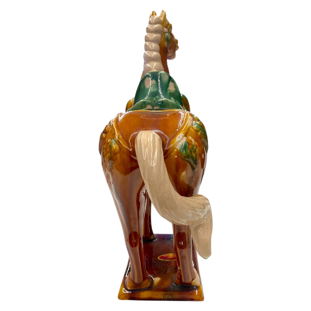 九都牌 唐三彩 国家金 中国古玩 014 馬 中国美術 古美術品 骨董