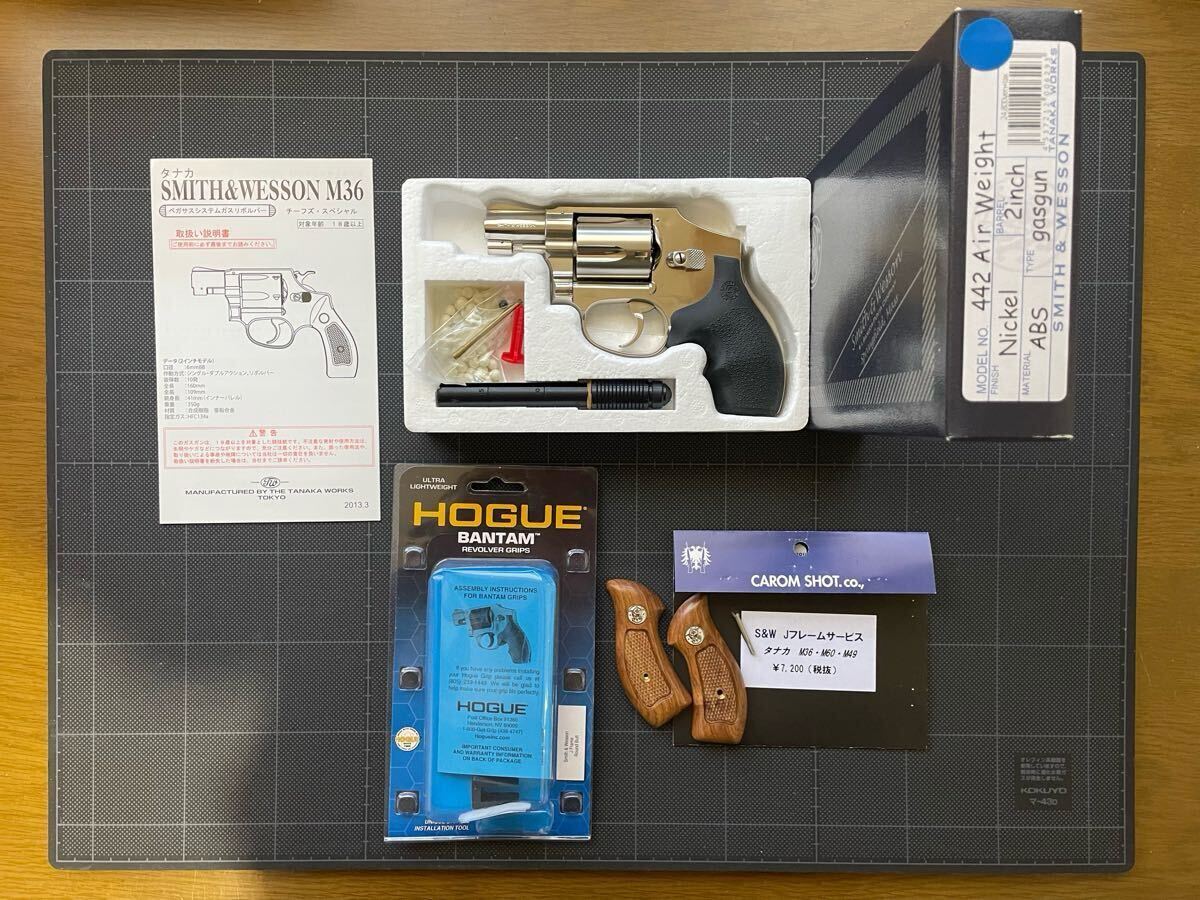 タナカ S&W M640 センチニアル 442 Air Weight 2inch ニッケル タナカ S&W M640 センチニアル 442 Air Weight 2inch ニッケル