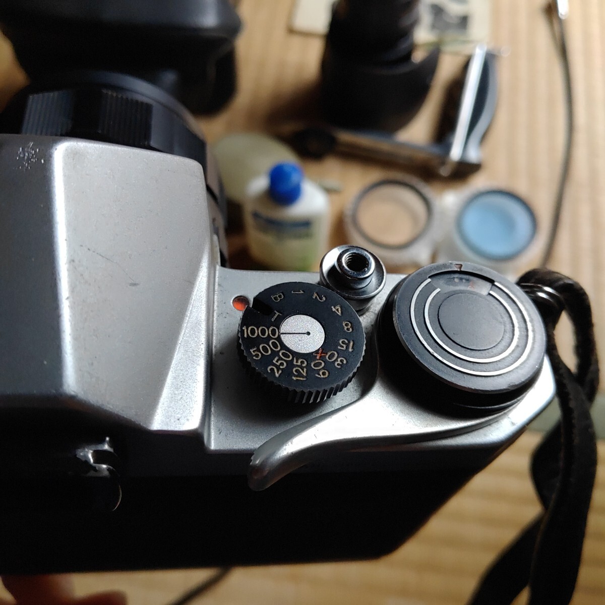 ジャンク　一眼レフカメラ　PENTAX ペンタックス S2 露出計　接写リング　フィルター　ストロボ　レンズクリーナー　ブロワーブラッシュ他_画像9