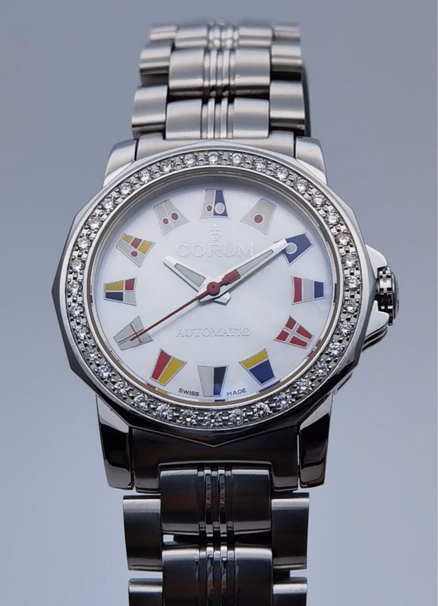 中古 コルム CORUM アドミラリズカップ 145.440.47 ダイヤベゼル 中古 コルム CORUM アドミラリズカップ 145.440.47 ダイヤベゼル