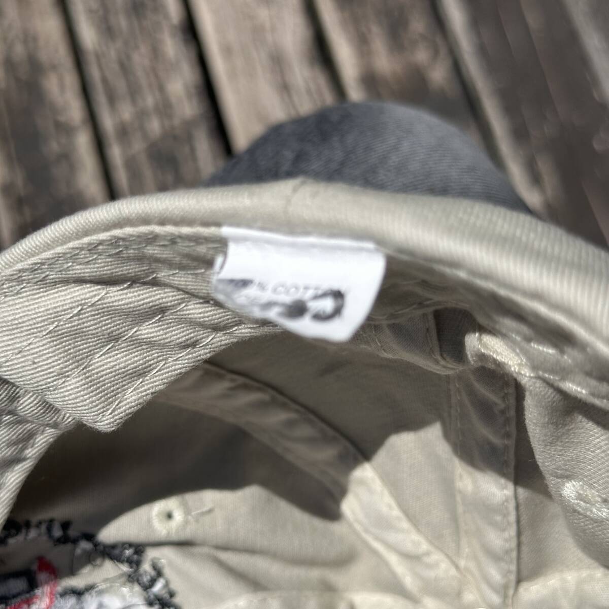 usa古着 usedキャップ ホワイトベージュ free ヴィンテージキャップ_画像7