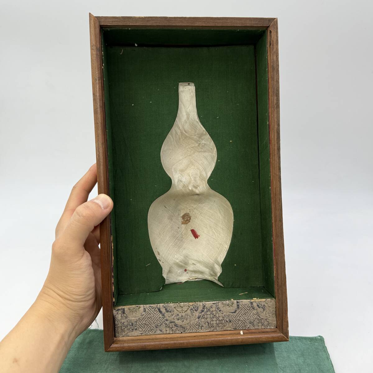 時代物 旧家整理品 清朝期 花鳥文瓢箪形花瓶 花入 在銘有り 無傷 時代物 旧家整理品 清朝期 花鳥文瓢箪形花瓶 花入 在銘有り 無傷
