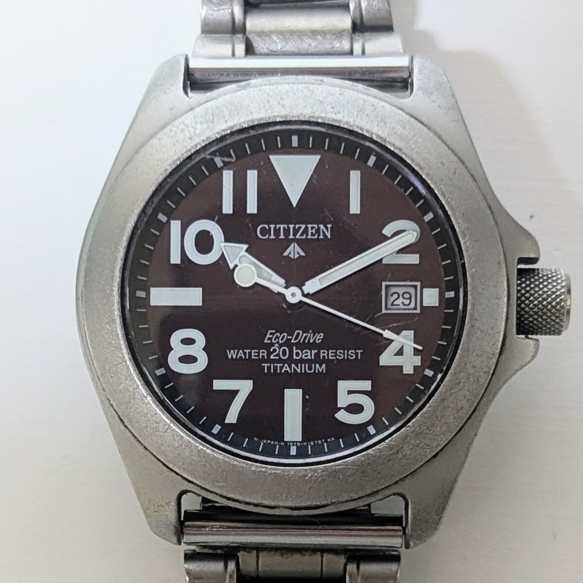 CITIZEN Eco-Drive TITANIUM 7828-H09971 TA シチズン ソーラー CITIZEN Eco-Drive TITANIUM 7828-H09971 TA シチズン ソーラー