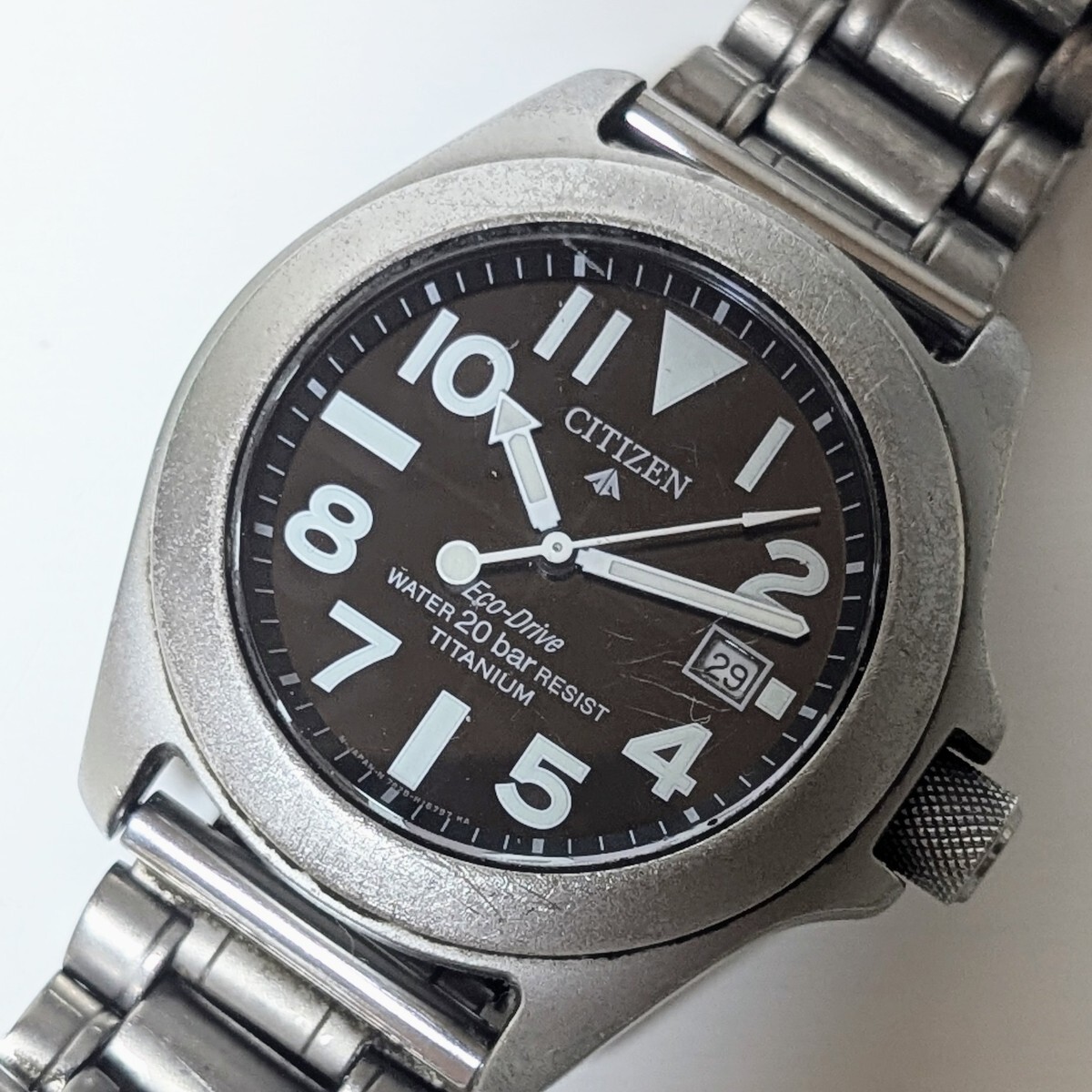 CITIZEN Eco-Drive TITANIUM 7828-H09971 TA シチズン ソーラー CITIZEN Eco-Drive TITANIUM 7828-H09971 TA シチズン ソーラー