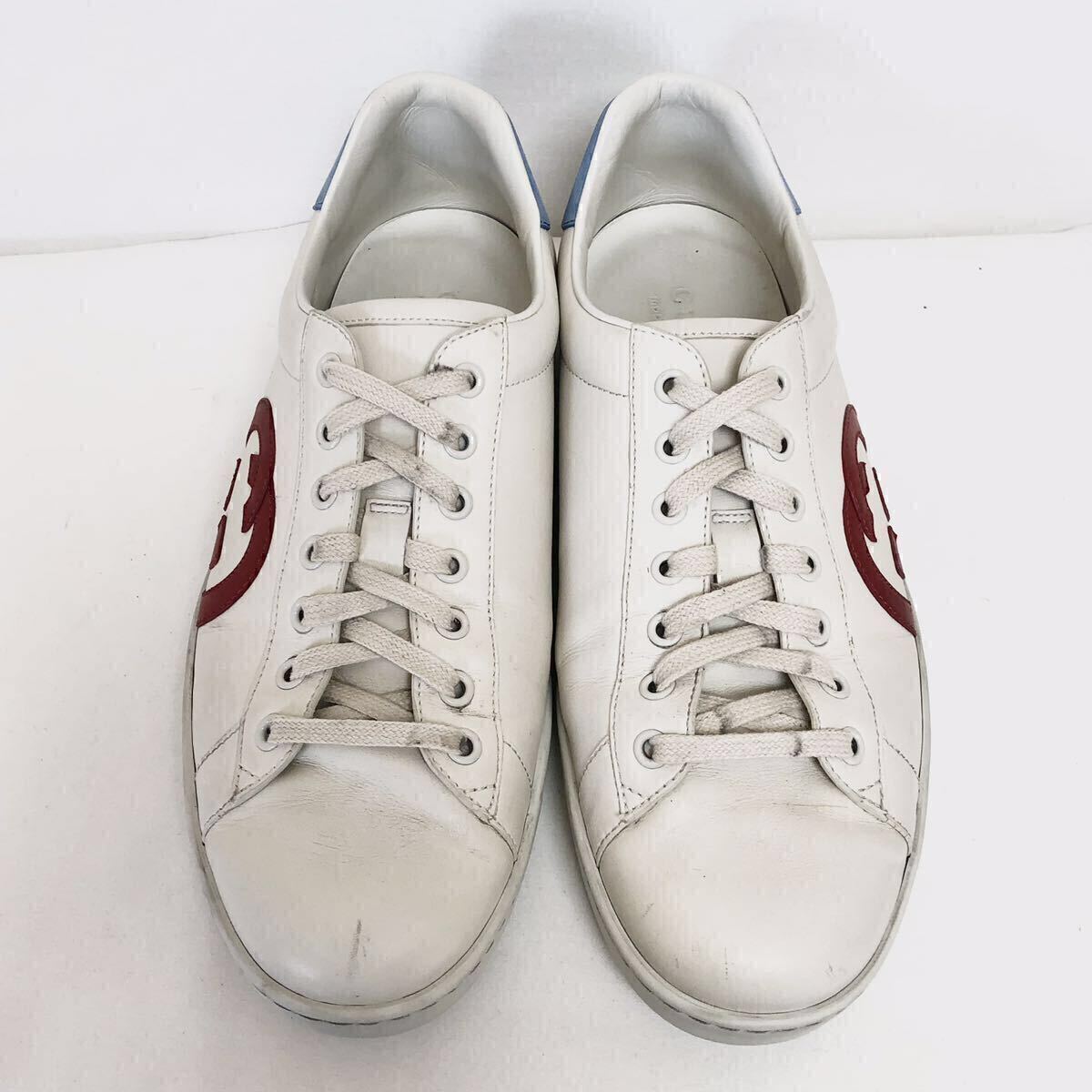 GUCCI スニーカー エース インターロッキングG ロゴ パッチ GUCCI スニーカー エース インターロッキングG ロゴ パッチ