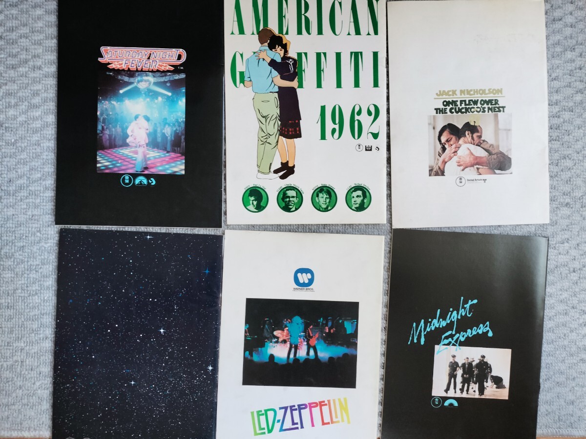 【オマケ付!格安~】中古美品 洋畫不朽の名作パンフ計９冊/2001年宇宙の旅/サタデーナイトフィーバー/タクシードライバー/スターウォーズ等!