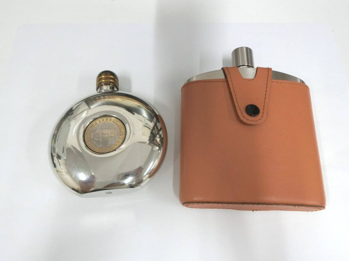 ●○42578　ウイスキーボトル スキットル 2點(diǎn)セット　攜帯 水筒 酒器 容器 アウトドア　総重量304ｇ ○●