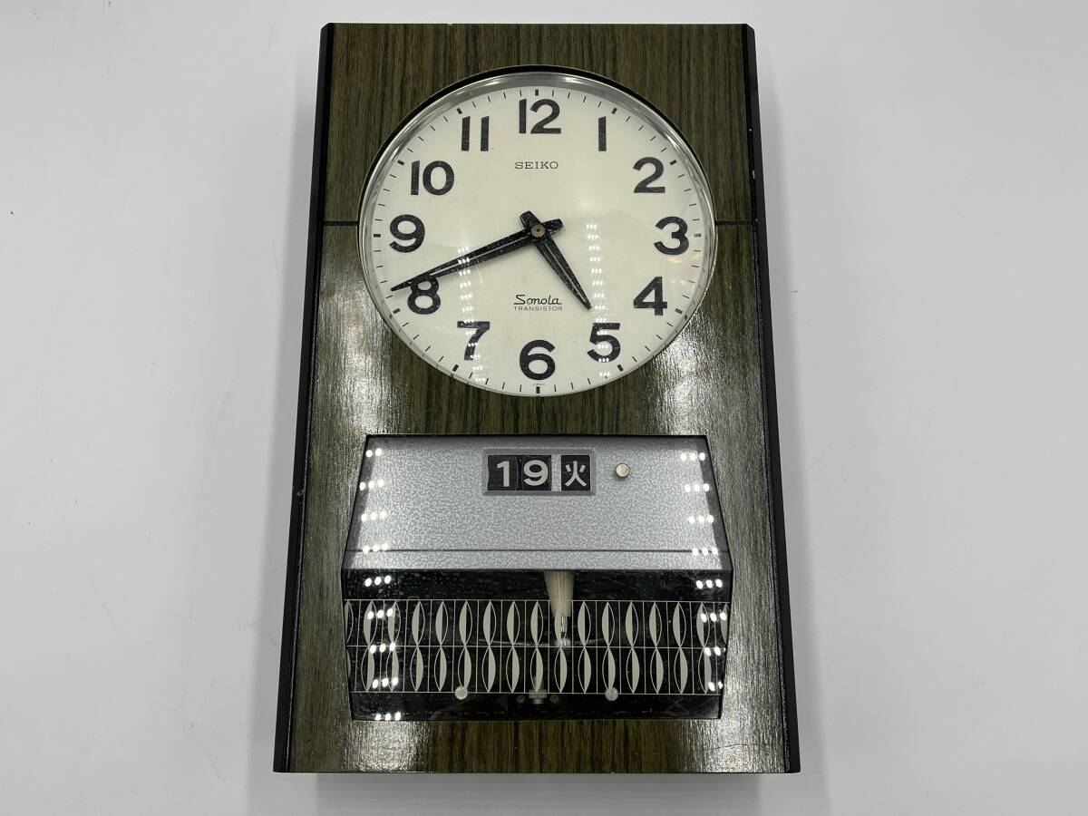 動作未確認】 SEIKO/セイコー 掛け時計 Sonola TRANSISTOR 動作未確認】 SEIKO/セイコー 掛け時計 Sonola TRANSISTOR