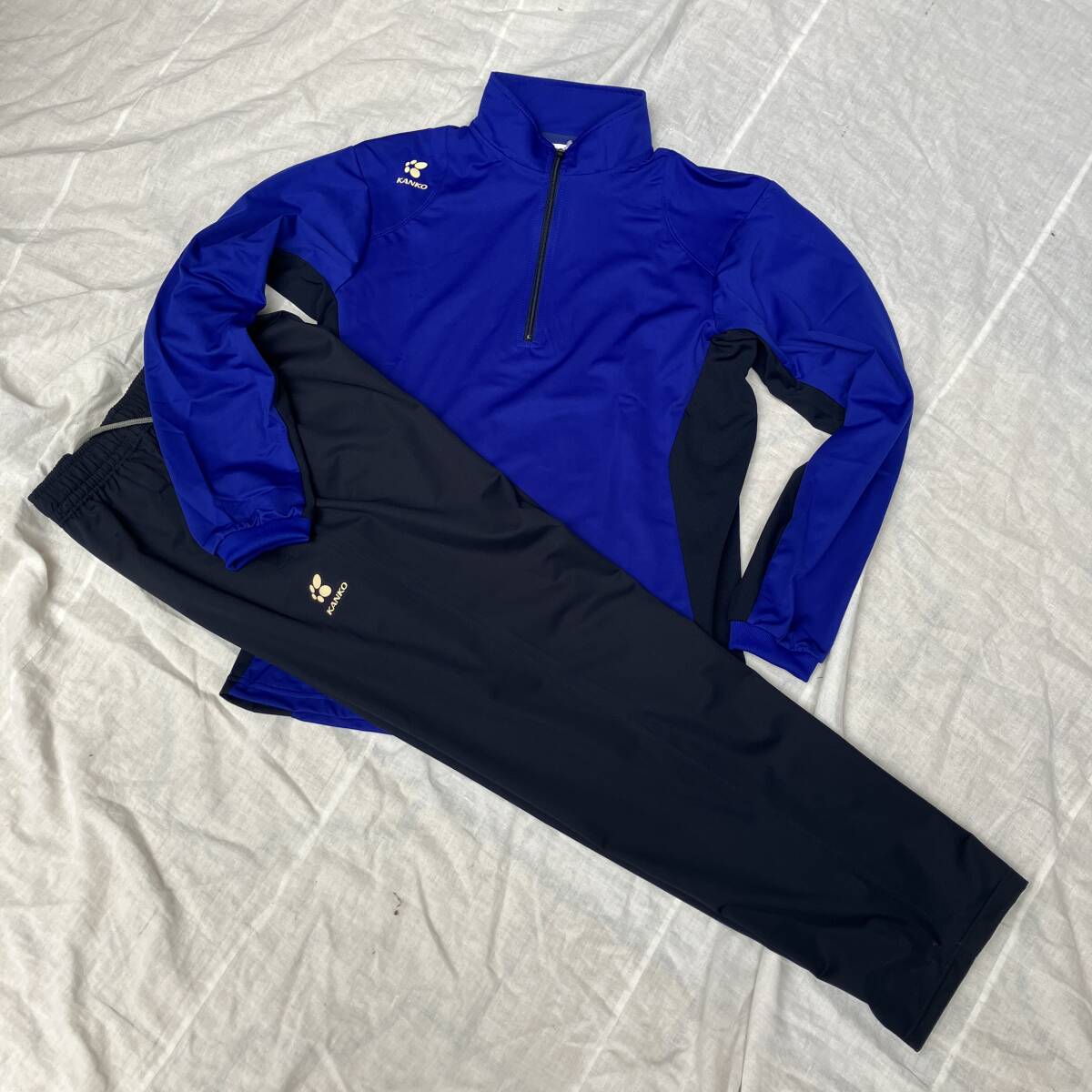 新品未使用品 ★KANKO カンコー學(xué)生服★SSサイズ 『體操服上下セット』 ジャケット?パンツセット 吸汗速干 JP11871TD/JP21821TD