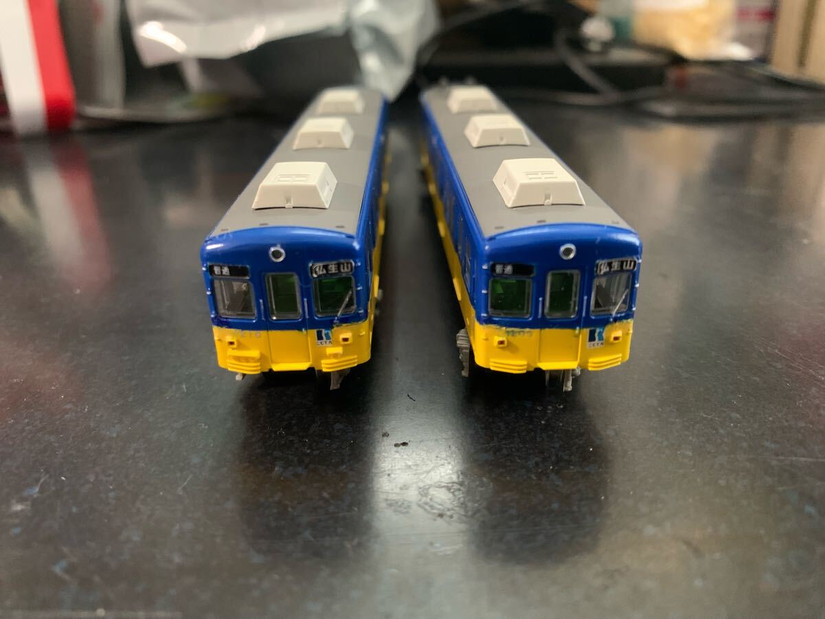 高松琴平電気鉄道　1200形　ウクライナカラー涂裝　(鉄コレ改造品)