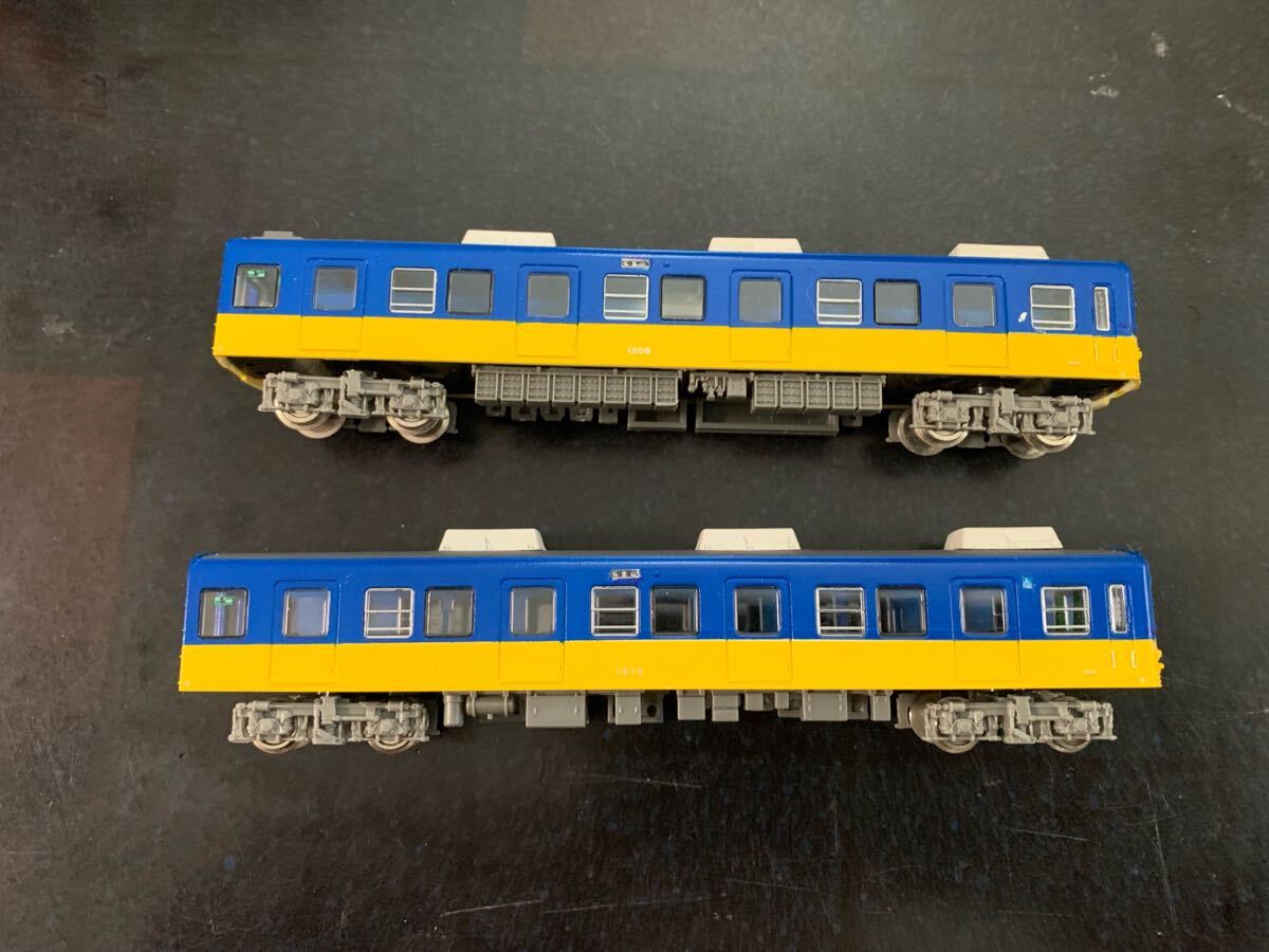 高松琴平電気鉄道　1200形　ウクライナカラー涂裝　(鉄コレ改造品)