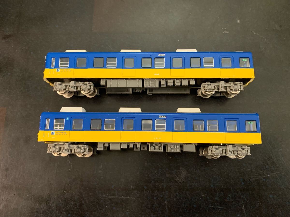 高松琴平電気鉄道　1200形　ウクライナカラー涂裝　(鉄コレ改造品)