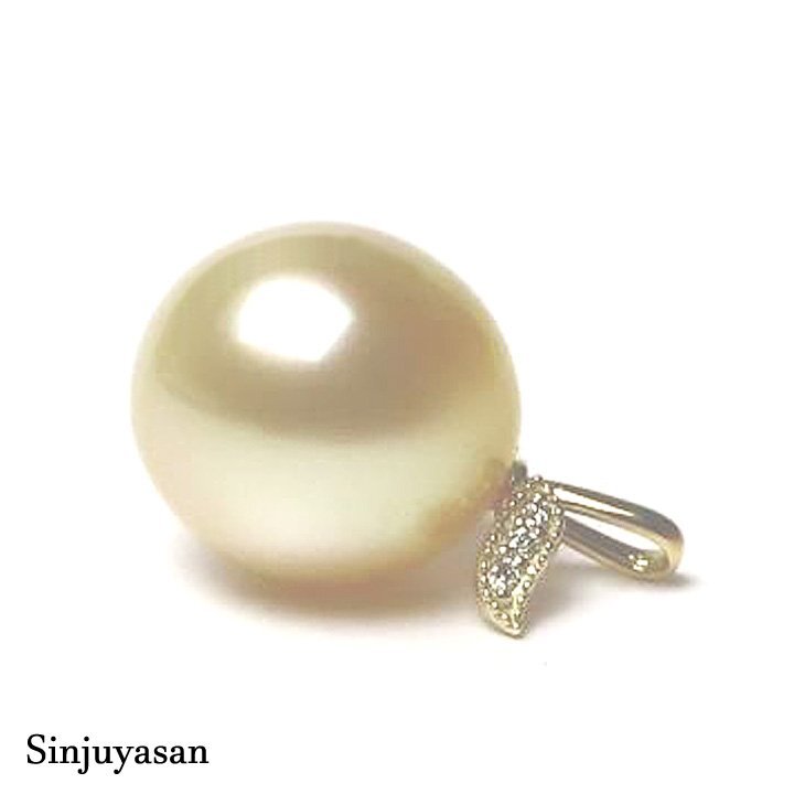 真珠屋さん ナチュラル【天然シャンパンゴールド】11.3mm 白蝶