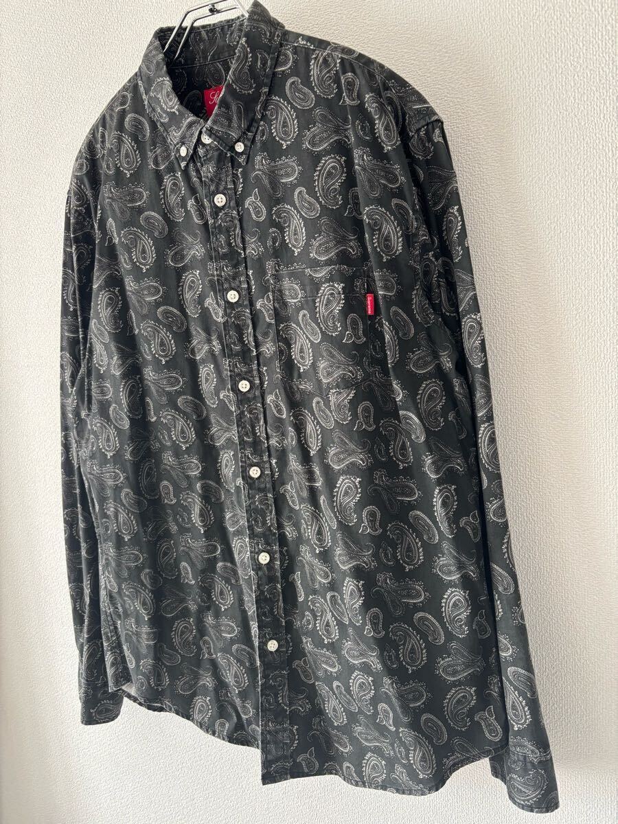 SUPREME Paisley Brushed Twill Long Sleeve L/S Button Down SUPREME Paisley Brushed Twill Long Sleeve L/S Button Down