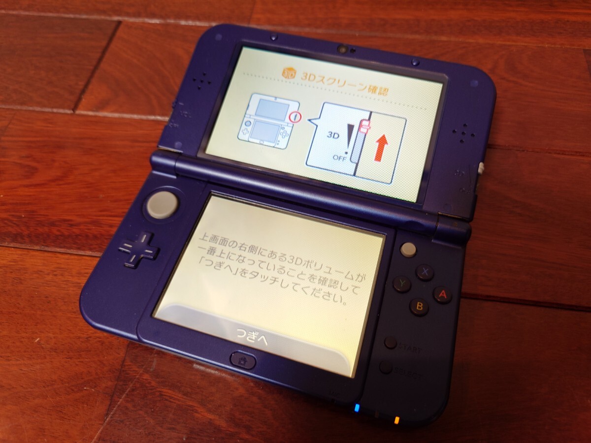 New ニンテンドー3DS LL RED-001 メタリックブルー 初期化済 New ニンテンドー3DS LL RED-001 メタリックブルー 初期化済