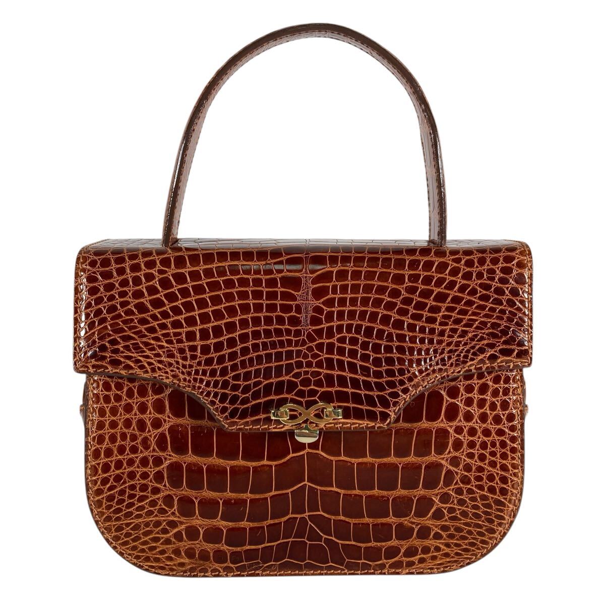 B1) 美品 JARDIN DES SACS ジャルダンデサック クロコダイル B1) 美品 JARDIN DES SACS ジャルダンデサック クロコダイル