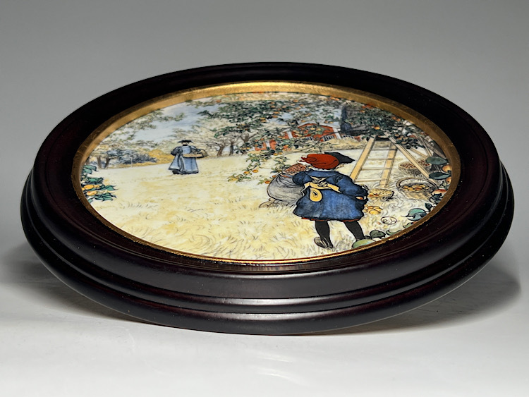 瑞】ロイヤルコペンハーゲン 陶板画 径:26cm (ロイヤル 瑞】ロイヤルコペンハーゲン 陶板画 径:26cm (ロイヤル