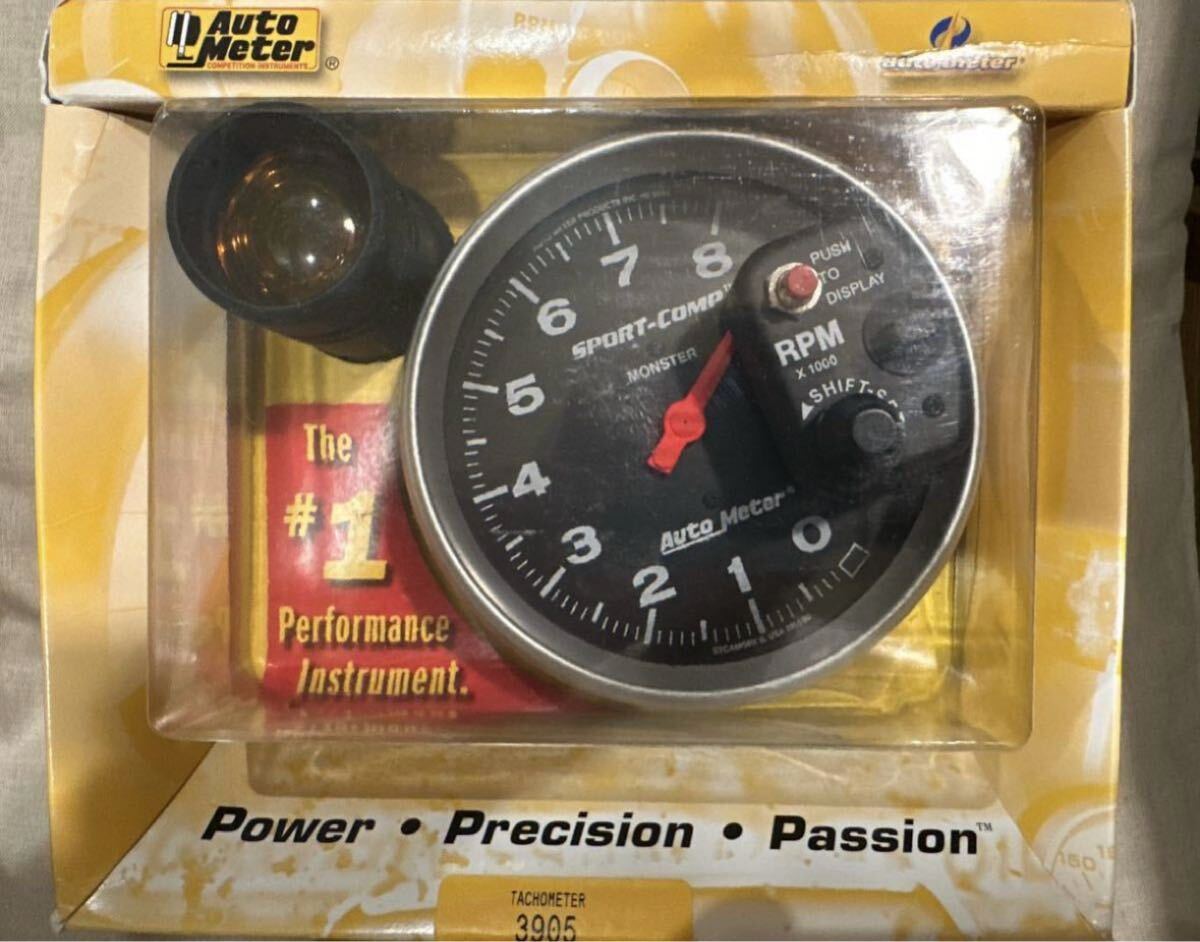 オートメーター タコメーター 絶版 8000 RPM auto meter Monster