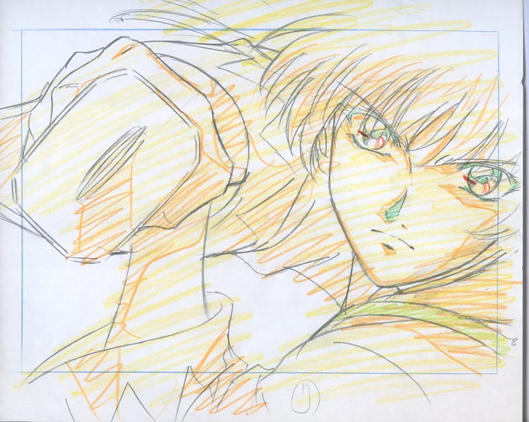 Aセル畫　レイアウト原畫 るろうに剣心（OP）　其の1