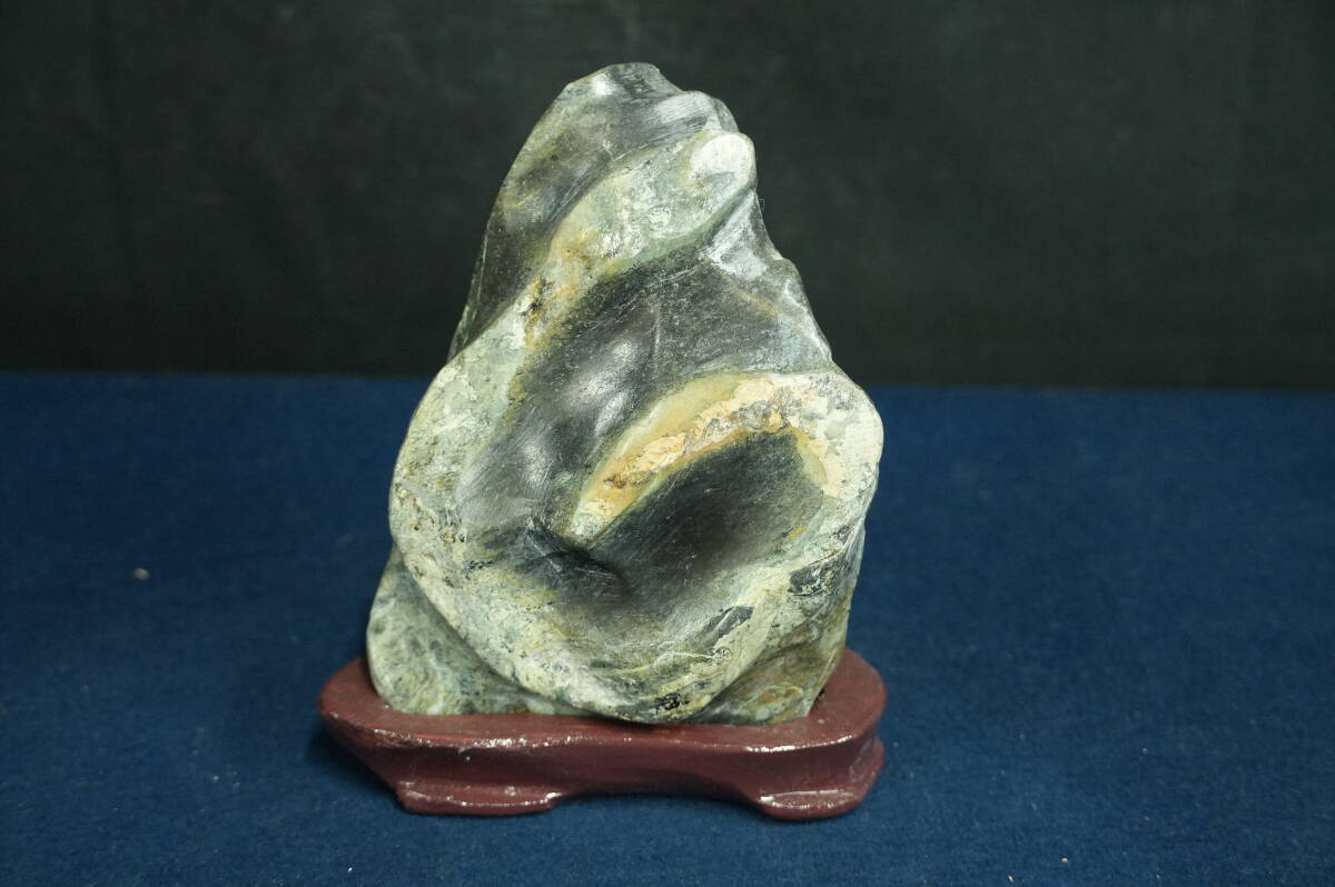 T774 愛石家 美石 盆石放出品 蛇石 台付き 縁起物 干支 金運 T774 愛石家 美石 盆石放出品 蛇石 台付き 縁起物 干支 金運