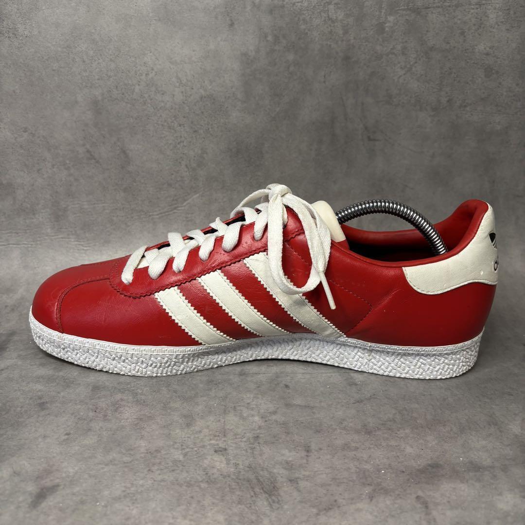 ★adidas Originals★ガゼル 'PERU'★ホワイト/レッド★ adidas GAZELLE スムースレザー 26 5cm ペルー国章 スニーカー