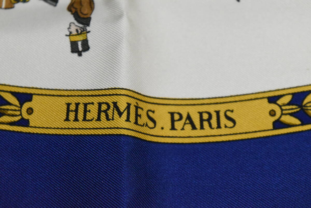 HERMES エルメス スカーフ カレ90 LA PROMENADE DE LONGCHAMPS HERMES エルメス スカーフ カレ90 LA PROMENADE DE LONGCHAMPS