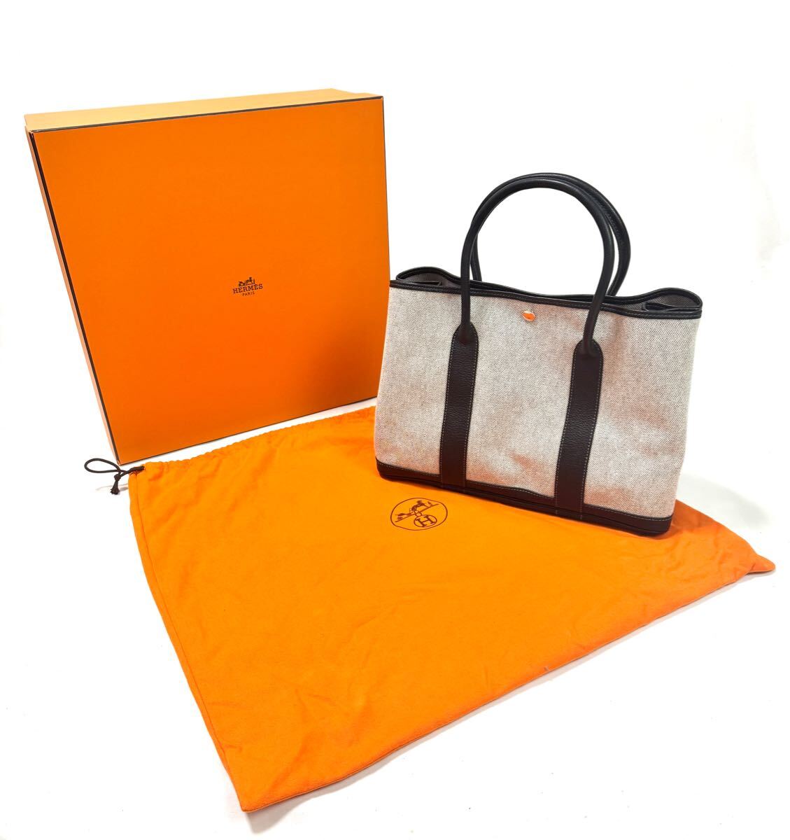 ♪【美品】HERMES エルメス ガーデンパーティPM トートバッグ ♪【美品】HERMES エルメス ガーデンパーティPM トートバッグ