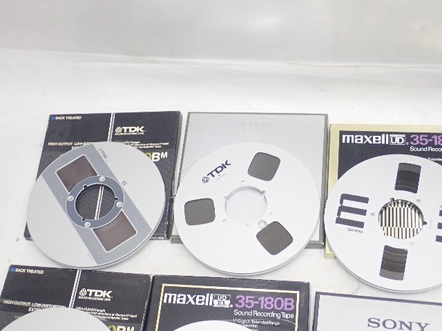 ジャンク品・未確認】maxell/SONY/TDK オープンリールテープ ジャンク品・未確認】maxell/SONY/TDK オープンリールテープ