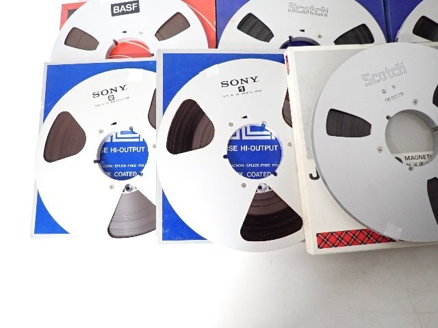 ジャンク品・未確認】 SONY、maxell等 10号オープンリールテープ ジャンク品・未確認】 SONY、maxell等 10号オープンリールテープ