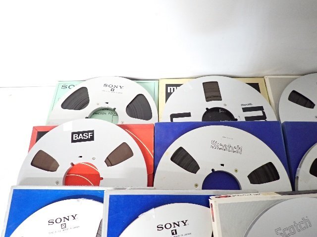 ジャンク品・未確認】 SONY、maxell等 10号オープンリールテープ ジャンク品・未確認】 SONY、maxell等 10号オープンリールテープ