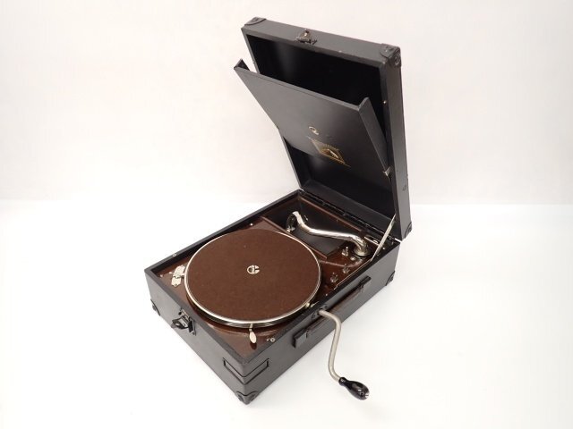 希少】HMV/His Master's Voice グラモフォン ポータブル蓄音機 希少】HMV/His Master's Voice グラモフォン ポータブル蓄音機