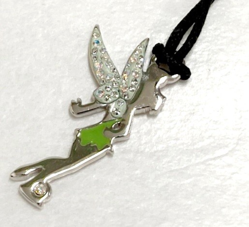【SWAROVSKI】スワロフスキー ネックレス ティンカーベル ディズニー ケース付き 美品_画像2