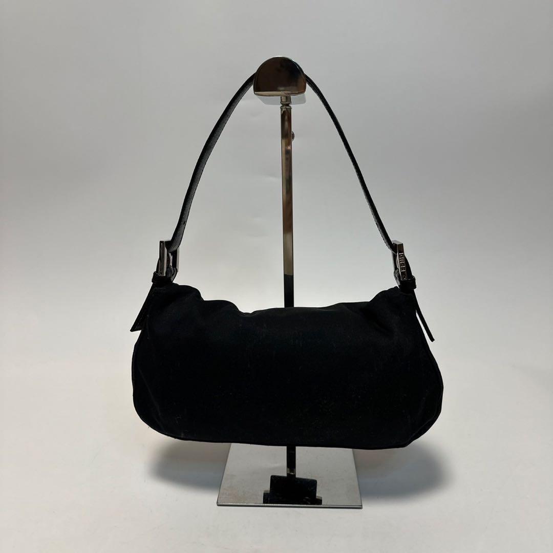 m87【美品】フェンディ FENDI コットン ブラック 黒 レザー m87【美品】フェンディ FENDI コットン ブラック 黒 レザー