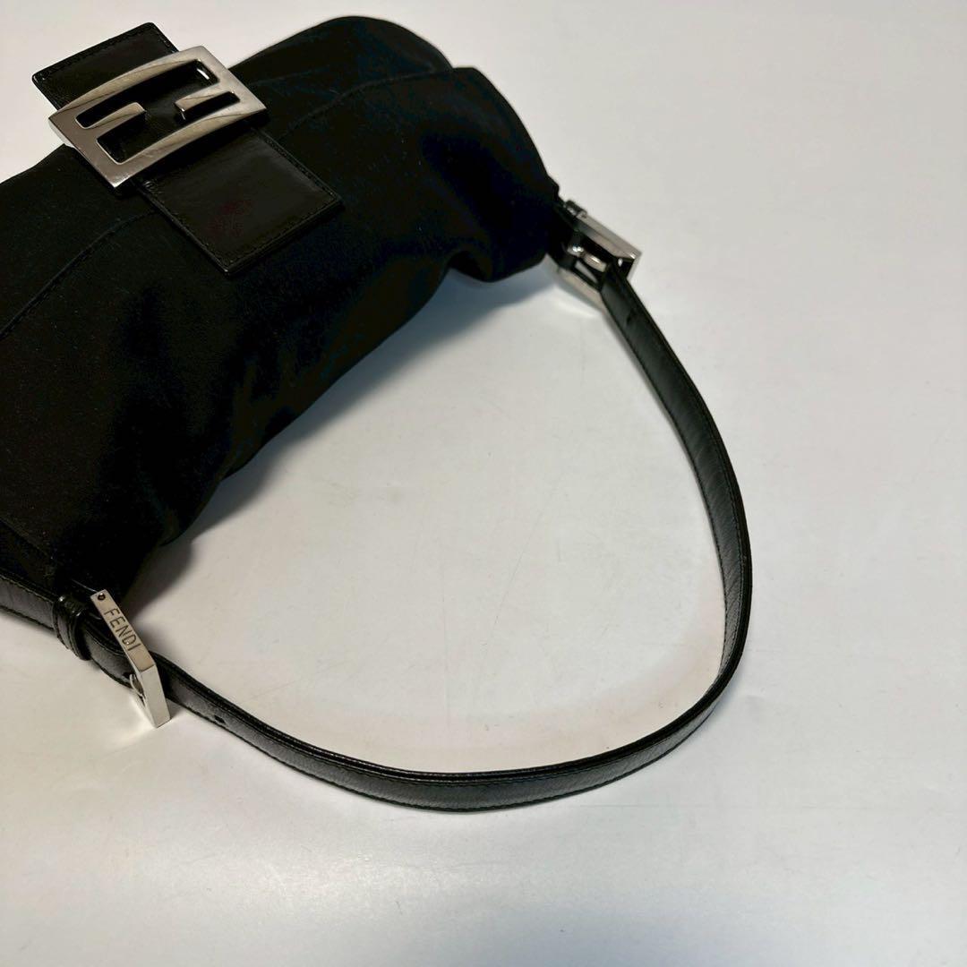 m87【美品】フェンディ FENDI コットン ブラック 黒 レザー m87【美品】フェンディ FENDI コットン ブラック 黒 レザー