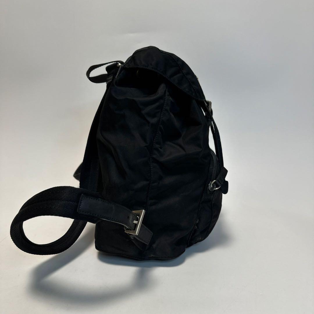 o13【美品】Gカード付 プラダ PRADA 三角ロゴ ナイロン ブラック o13【美品】Gカード付 プラダ PRADA 三角ロゴ ナイロン ブラック