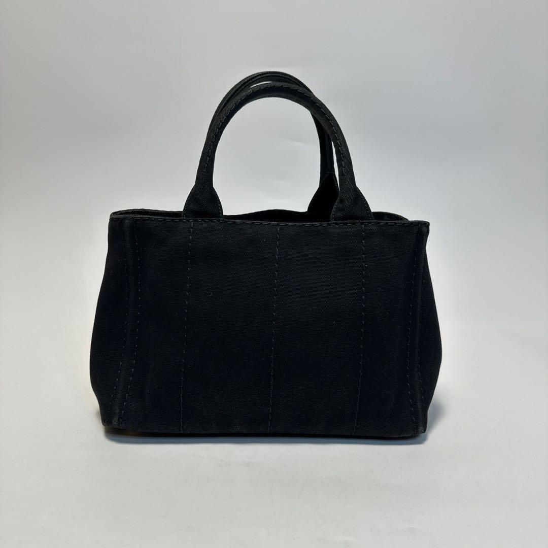 o23【美品】プラダ PRADA 三角ロゴ カナパS ブラック 黒 2way o23【美品】プラダ PRADA 三角ロゴ カナパS ブラック 黒 2way