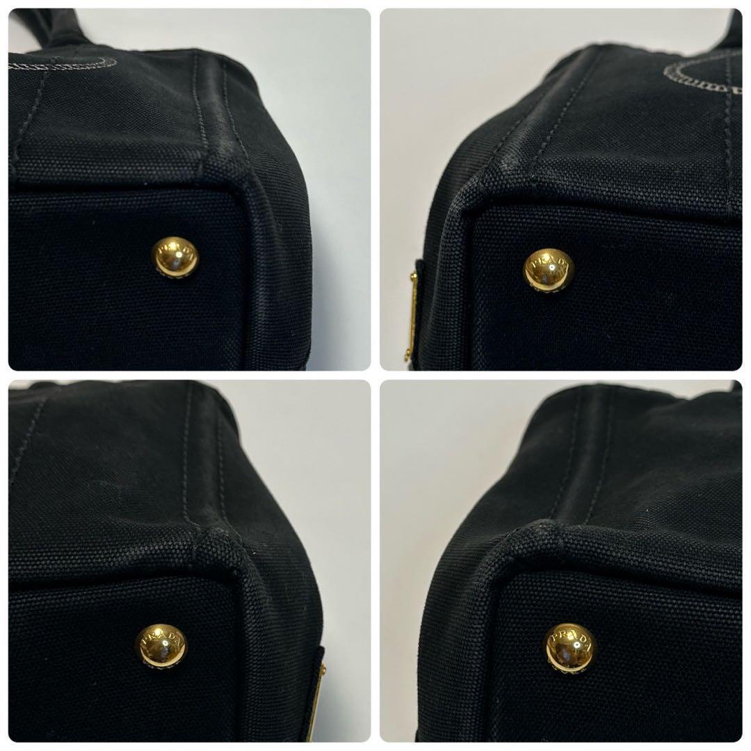 o23【美品】プラダ PRADA 三角ロゴ カナパS ブラック 黒 2way o23【美品】プラダ PRADA 三角ロゴ カナパS ブラック 黒 2way