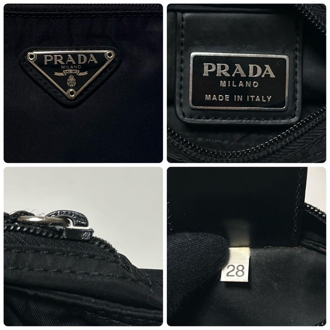o29【極美品】プラダ PRADA 三角ロゴ ナイロン ブラック 黒 o29【極美品】プラダ PRADA 三角ロゴ ナイロン ブラック 黒