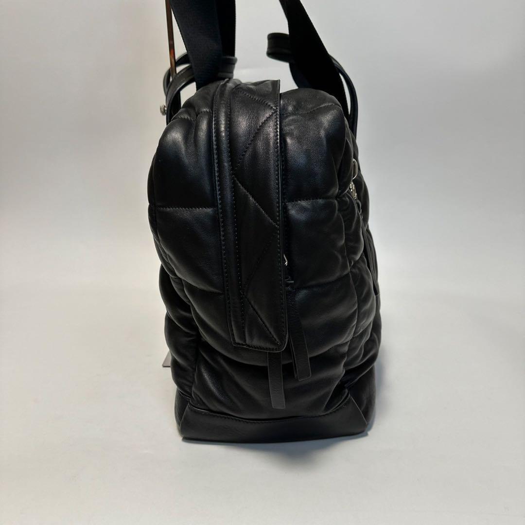 o32【極美品】モンクレール MONCLER オールレザー 革 黒 o32【極美品】モンクレール MONCLER オールレザー 革 黒