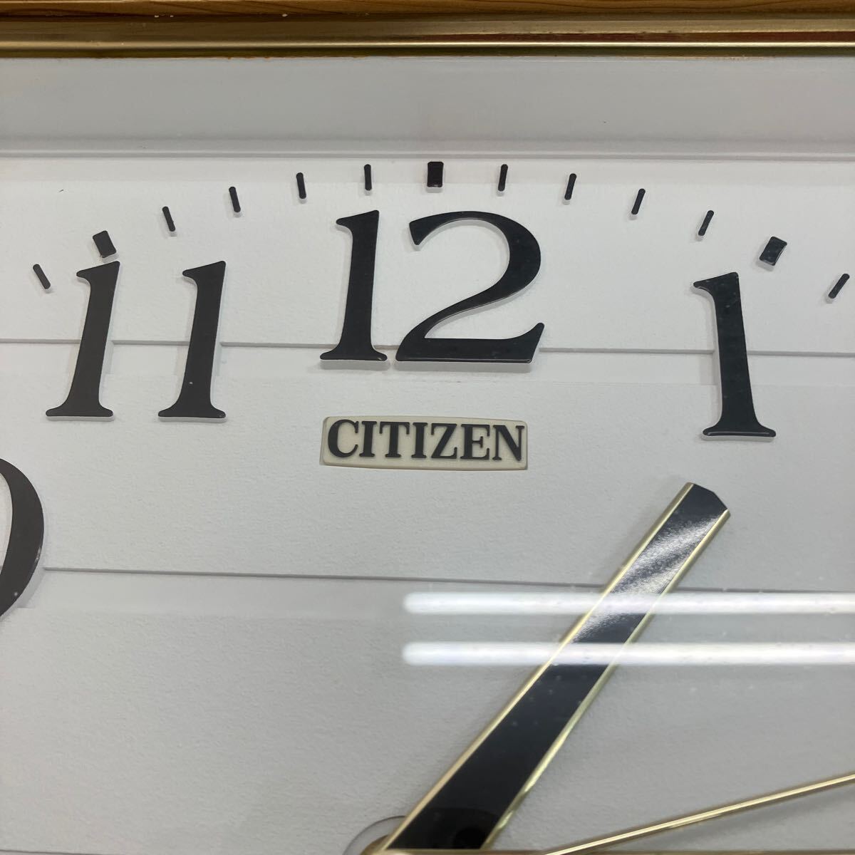 [CITIZEN стена настенные часы аналог ] дерево рамка-оправа QUARTZ настенные часы Citizen кристалл часы ритм кварц [ склад ]0416