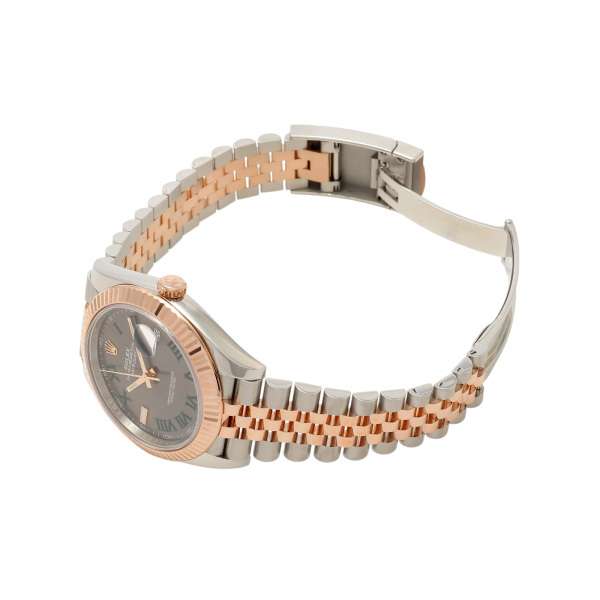 ロレックス ROLEX デイトジャスト 41 126331 スレート/グリーンローマ文字盤 中古 腕時(shí)計(jì) メンズ