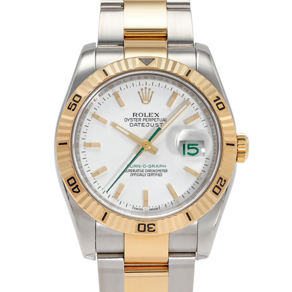 ロレックス ROLEX デイトジャスト 36 日本限定 116263 ホワイト文字盤(pán) 中古 腕時(shí)計(jì) メンズ
