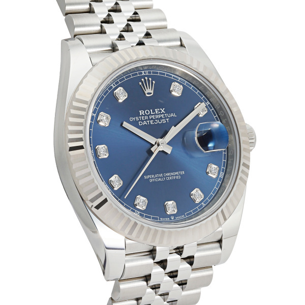 ロレックス ROLEX デイトジャスト 41 126334G ブライトブルー文字盤 新品 腕時(shí)計(jì) メンズ