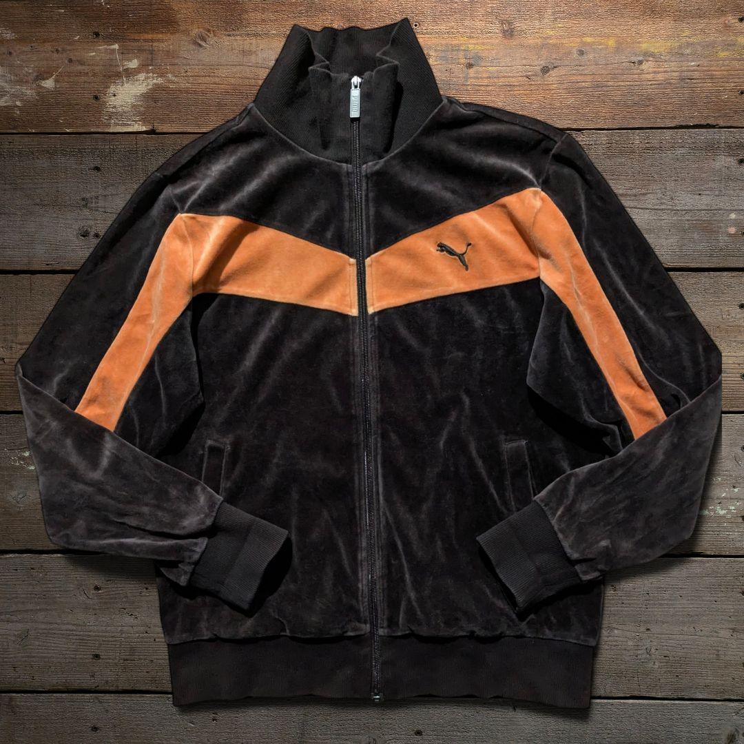 00s OLD PUMA ビンテージ 上下セットアップ Y2K ベロアジャージ 00s OLD PUMA ビンテージ 上下セットアップ Y2K ベロアジャージ