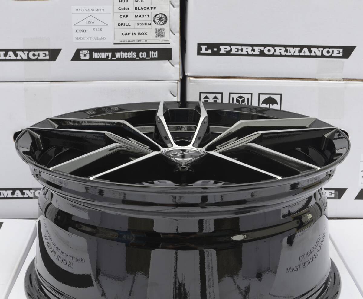 4本セット - アウディ A5 ・ S5 ・ A4 ・ S4 ・ TT ・ TTS 用に ( 18インチ 18x8J +30 ・ 5h112 ) / 新品_画像3
