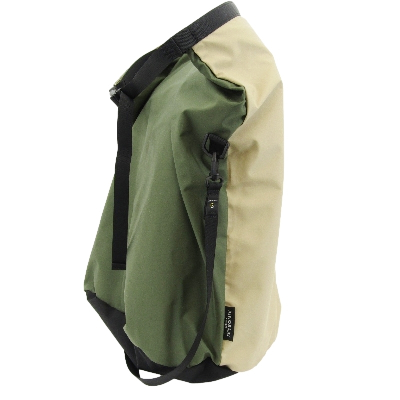 美品 城崎溫泉 × master-piece マスターピース ショルダーバッグ YUMEGURI BAG L 43440K 湯めぐり ベージュ/オリーブ 24004137