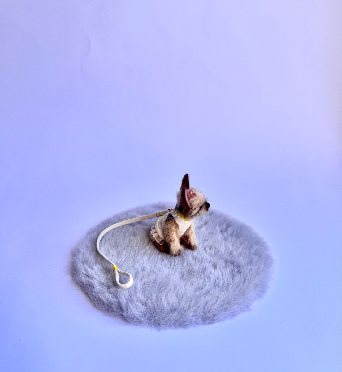 maru*羊毛フェルト 小さなヨークシャテリア犬 ハンドメイド maru*羊毛フェルト 小さなヨークシャテリア犬 ハンドメイド